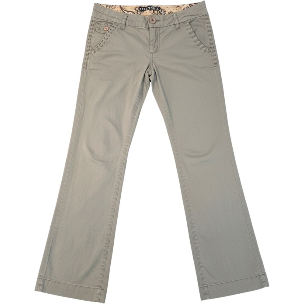 Freestyle Revolution Women khaki Whipstitch Low Rise Straight Pants 11